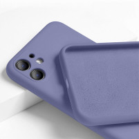 Луксозен силиконов гръб ТПУ ултра тънък МАТ PREMIUM CASE за Apple iPhone 12 6.1 лилав 